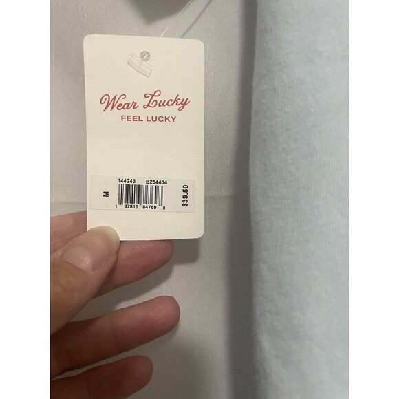 Lucky Brand x Coca-Cola Tee M Blue USA Flag Logo NWT Collab Graphic Shirt - Picture 7 of 9